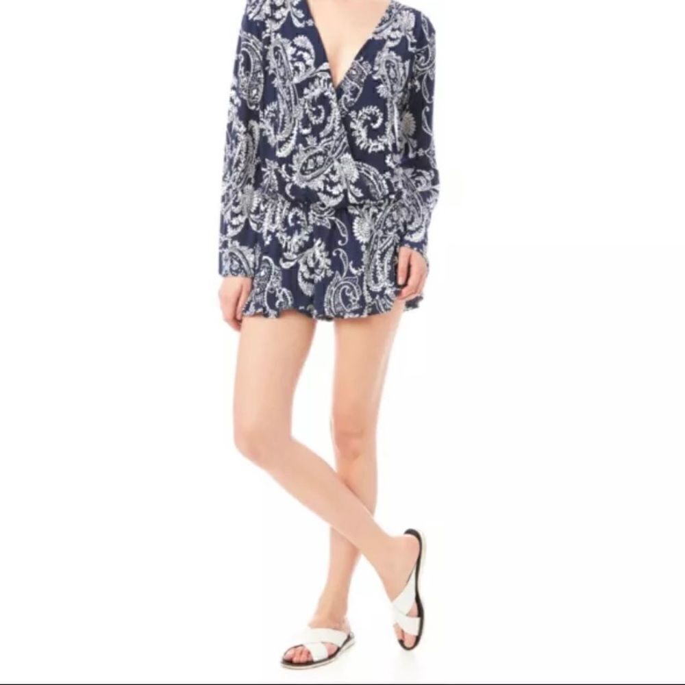 Nordstrom Vintage Havana Stretchy Paisley Romper‎